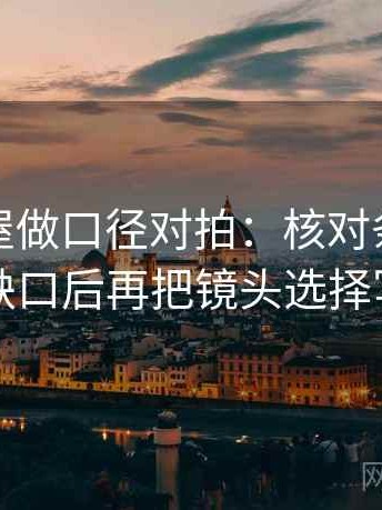 读韩漫屋做口径对拍：核对条件有没有缺口后再把镜头选择写明